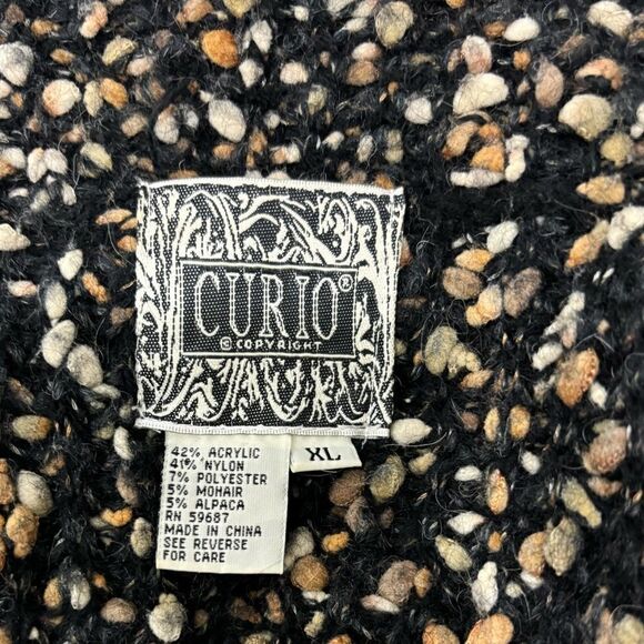 Curio Grunge Open Front Cardigan Mohair Alpaca Blend - Picture 5 of 5